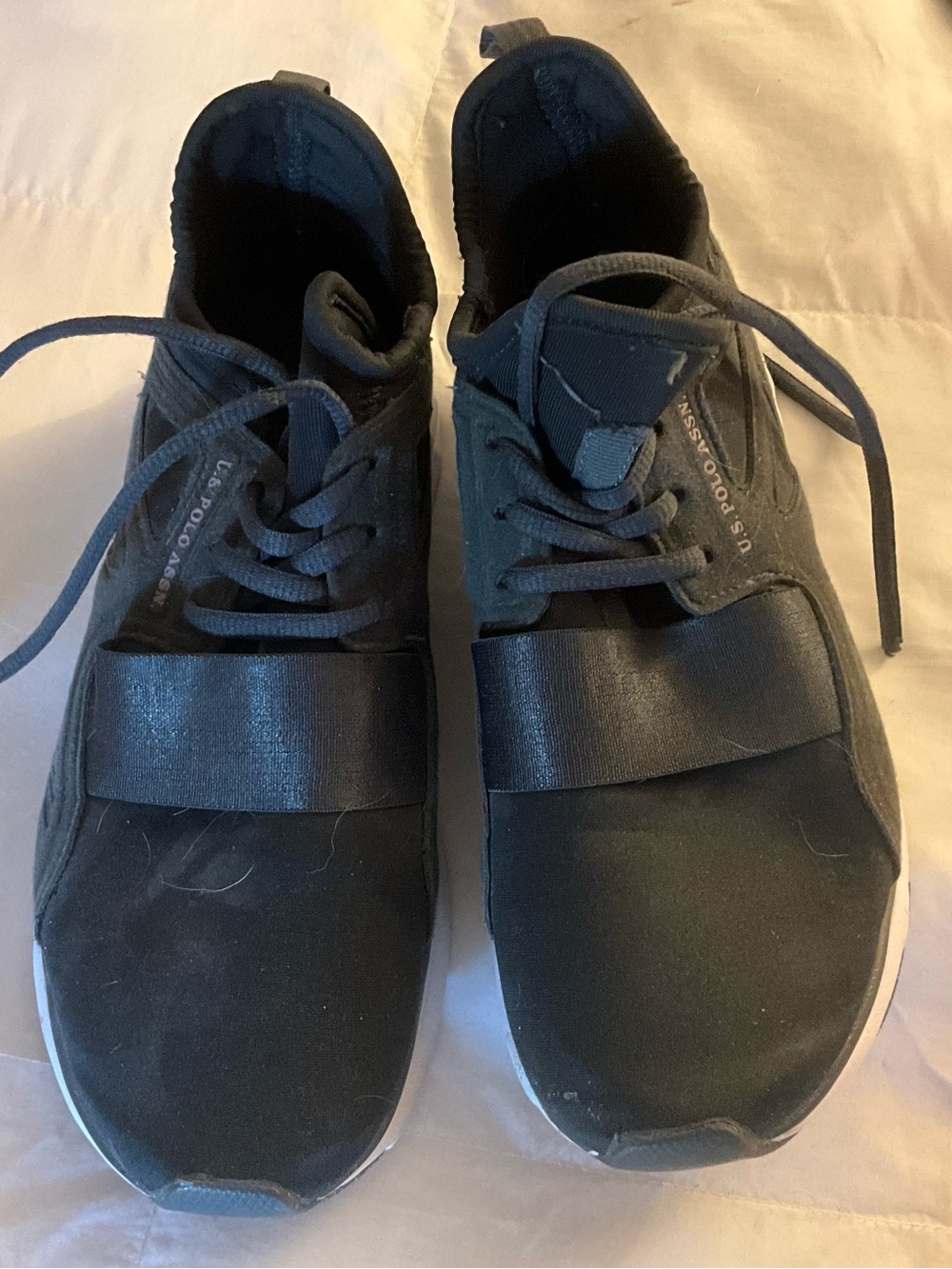 U.S. Polo Assn. Black Athletic Slip-On Style Sneakers